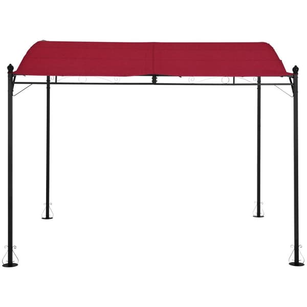 Uniprodo Förlängningspaviljong - 2,6 x 3 m - Vinröd