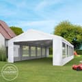 Miniatyrbild 3 av 9: 5x8 m partytält TOOLPORT marquee PE 350 N vit