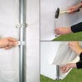 Miniatyrbild 9 av 9: 5x8 m partytält TOOLPORT marquee PE 350 N vit