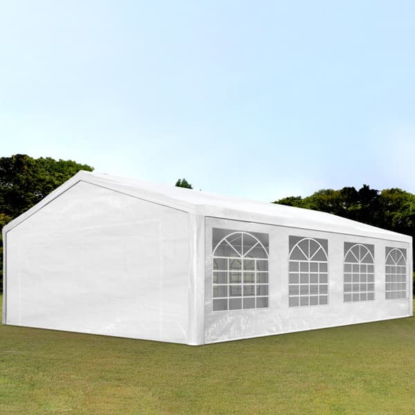 5x8 m partytält TOOLPORT marquee PE 350 N vit
