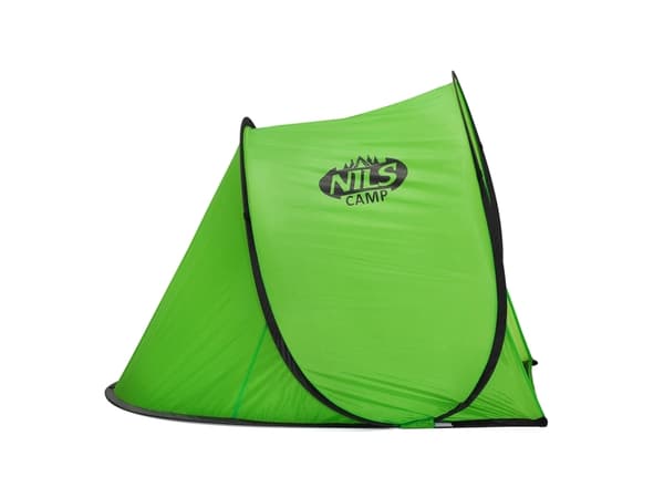 NILS CAMP NC3173 itsestään kokoontaittuva rantateltta Vihreä
