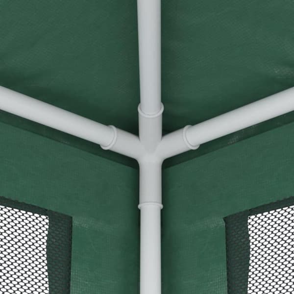 vidaXL Festtelt med 6 sidevegger av netting grønn 3x6 m HDPE