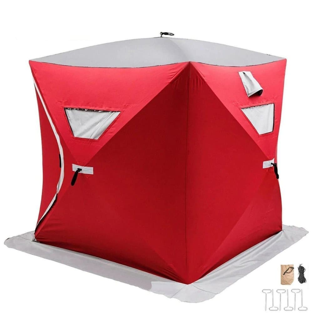 Vatten- och vindtät campingtält för 3 personer, varmt 300D oxford tyg fisketält