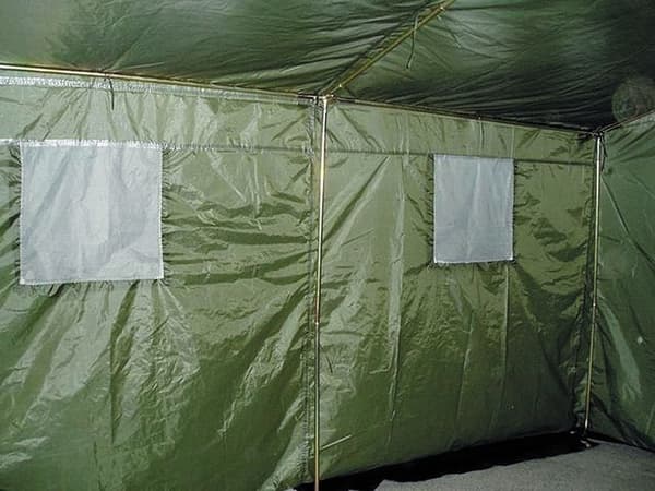 Miltec Armétält för 6 personer - 4 ventilationsfönster med myggnät & 2 ingångar