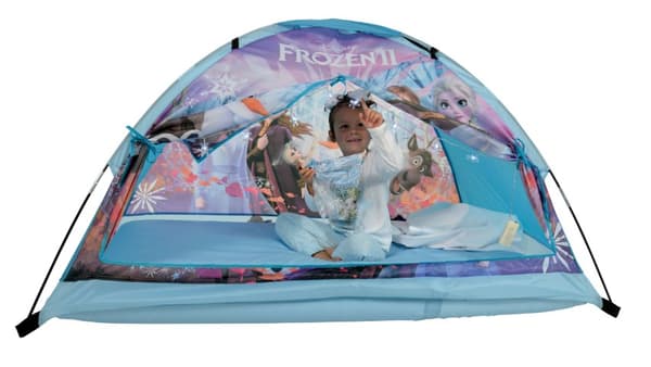 Disney Frost 2 Dröm Barntält med luftmadrass och ljus