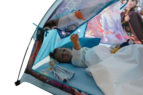 Disney Frost 2 Dröm Barntält med luftmadrass och ljus