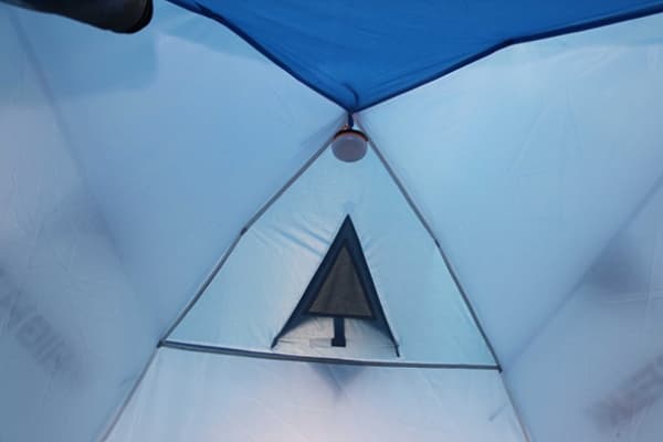 High Peak Kiruna 4, Camping, Hard ramme, Pyramide Telt, 4 person(er), Blå