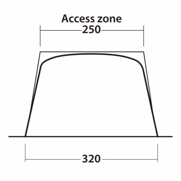 Outwell Husvagnstält Touring Canopy svart & grå