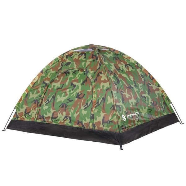 Campingtält - SPRINGOS - Moro - 2 Personer - Vattentålig - Myggnät - 200x150 cm