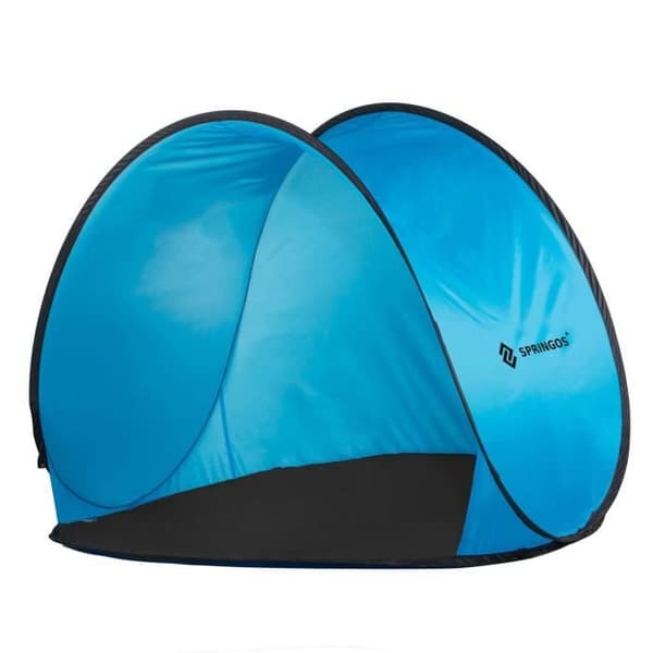 SPRINGOS® pop-up tält strand omklädningsrum strandtält med golv Baby Kids Kompakt och lätt, bärväska