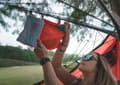 Miniatyrbild 5 av 8: KAMMOK RIDGE LINE + ORGANIZER, förvaring under hammock, tillbehör hammock