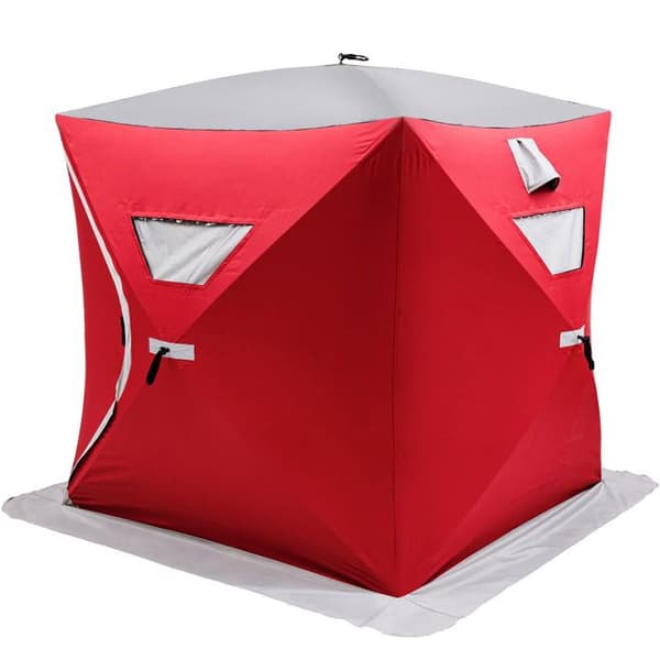 203x228x170cm 3 personer bärbart pop-up isfisketält med bärväska, hållbart och vattentätt, humaniserad design, lätt att sätta upp