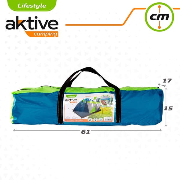 Aktive Tält Med Topp Iglu 240x210x130 Cm Blå 4 Places
