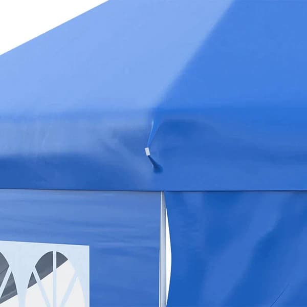 Rootz Folding Gazebo - Paviljong - Gazebo - Trädgårdspaviljong - Trädgårdstält - Hopfällbart partytält - Blå - 300L x 300W x 284H cm