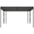 Pikkukuva 5 / 8: Rootz Pergola - Huvimaja - Paviljonki - Katosteltta - Metalli/polyesteri - Harmaa - 3,98 L x 2,98 L x 2,5 K m