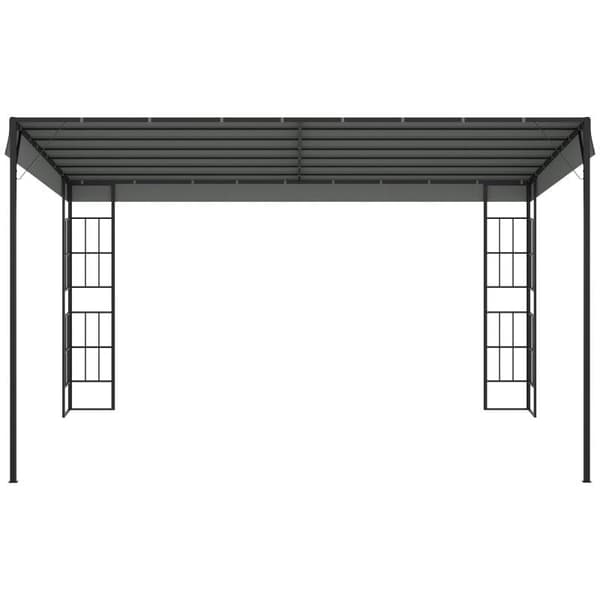 Rootz Pergola - Huvimaja - Paviljonki - Katosteltta - Metalli/polyesteri - Harmaa - 3,98 L x 2,98 L x 2,5 K m