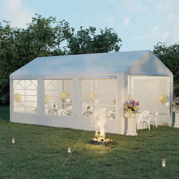 Rootz Pavillon - Utomhusbilstält - Heavy Duty Car Canopy Shelter - Partytält med 8 stålben