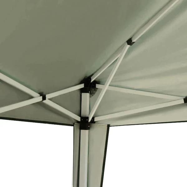 Rootz Gazebo - Pop-up Gazebo - Havepavillon - Sammenfoldeligt festtelt - Havetelt - UV-beskyttelse - Stål + Oxford - Grøn - 2,95 x 2,95 m