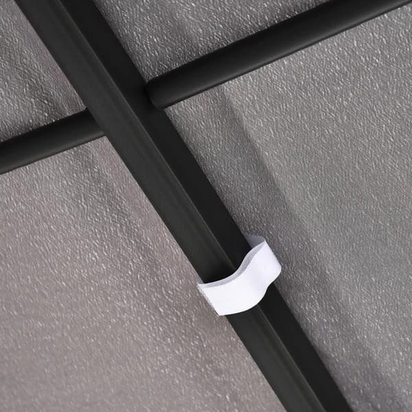 Rootz Gazebo - Pergola Gazebo - Gazebo Canopy-tält - Metall - Polyester - Grå - 297x297cm