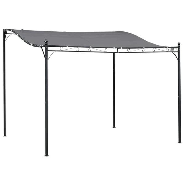 Rootz Gazebo - Pergola Gazebo - Gazebo Canopy-tält - Metall - Polyester - Grå - 297x297cm