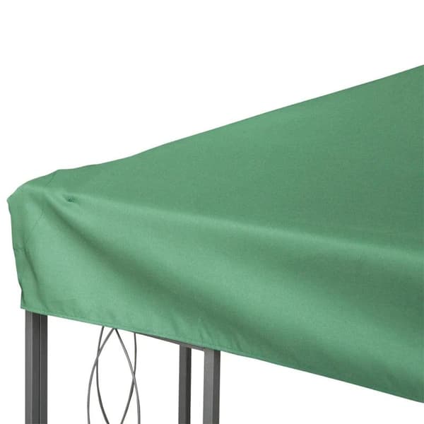 Rootzin vaihtokatto - huvimajakatto metalliin huvimaja - puutarhahuvimaja - juhlateltta - puutarhateltta - polyesteri - vihreä - 3 x 4 m