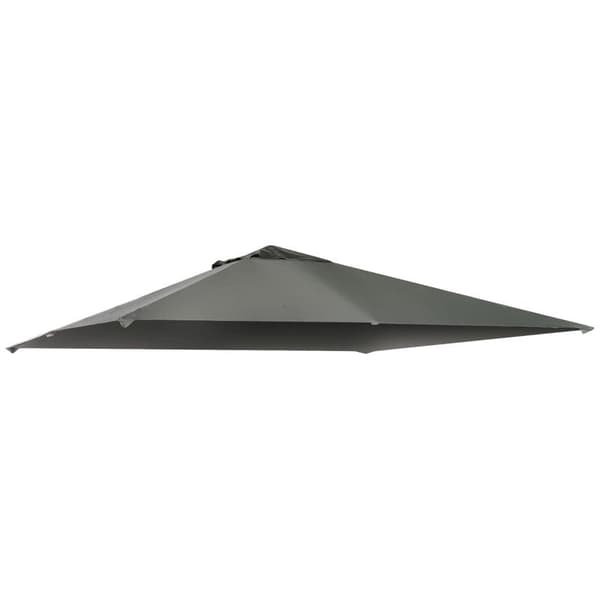 Rootz Gazebo Roof - Ersättningstak - Gazebo Cover Shade - Gazebo Canopy - Polyester - Mörkgrå - 3m x 3m