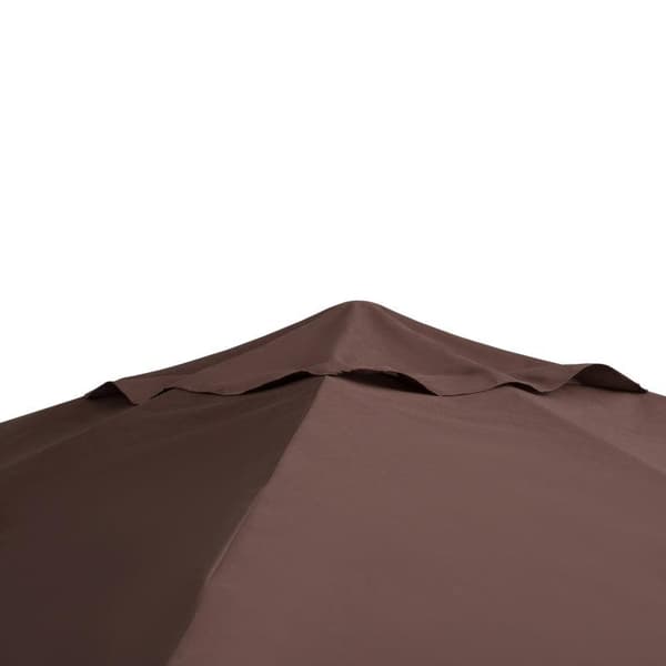Rootz Gazebo Canopy - Ersättningstak - Gazebo Cover - Solskydd - Polyester - Kaffe - 2,93m x 2,93m