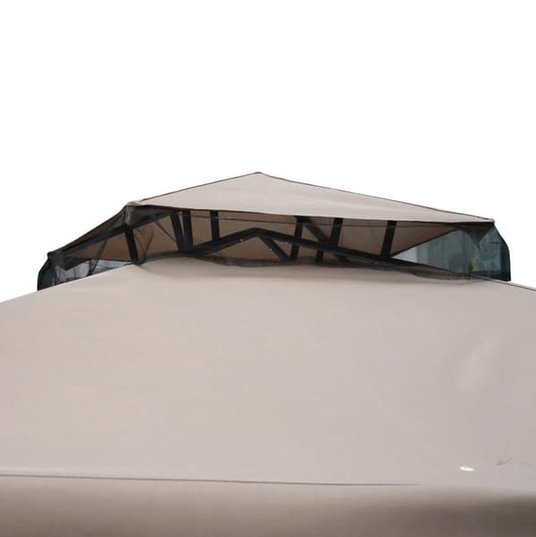 Nancy's Speedway Tuinpaviljoen - Festtelt - 4x Zijwand - Weerbestendig - Grijsbruin - 3 x 3 x 2,6 m