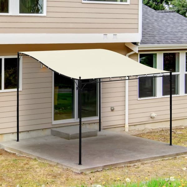Rootz Takpaviljong - Svart - Metall, Polyester - 116,92 cm x 116,92 cm x 77,95 cm