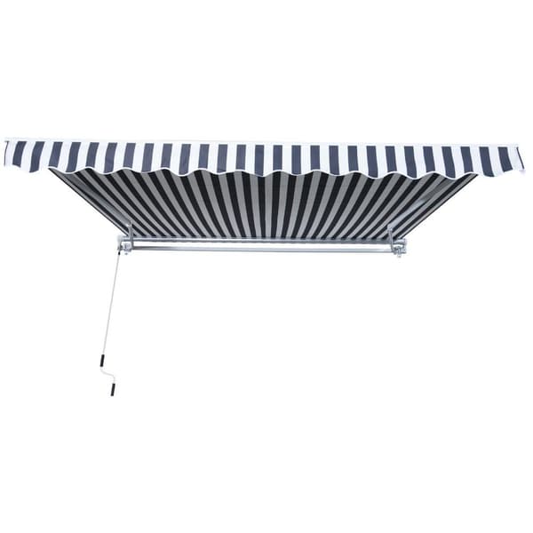 Rootz Markis Solskydd - Grå, Vit - Aluminium, Polyester - cm x 137,79 cm x 98,42 cm