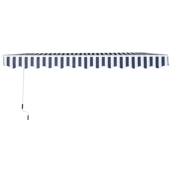 Rootz Markis Solskydd - Grå, Vit - Aluminium, Polyester - cm x 137,79 cm x 98,42 cm