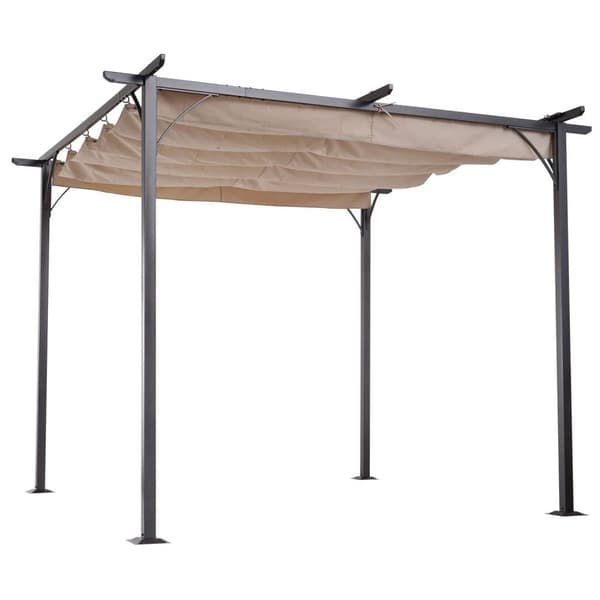 Rootz Cabriolet Pavillon - Sort, Beige - Metal, Polyester - 118,11 cm x 118,11 cm x 90,55 cm