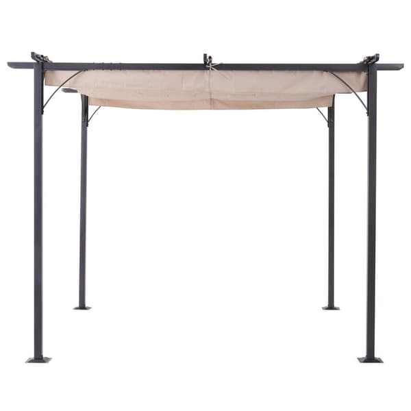 Rootz Cabriolet Pavillon - Sort, Beige - Metal, Polyester - 118,11 cm x 118,11 cm x 90,55 cm