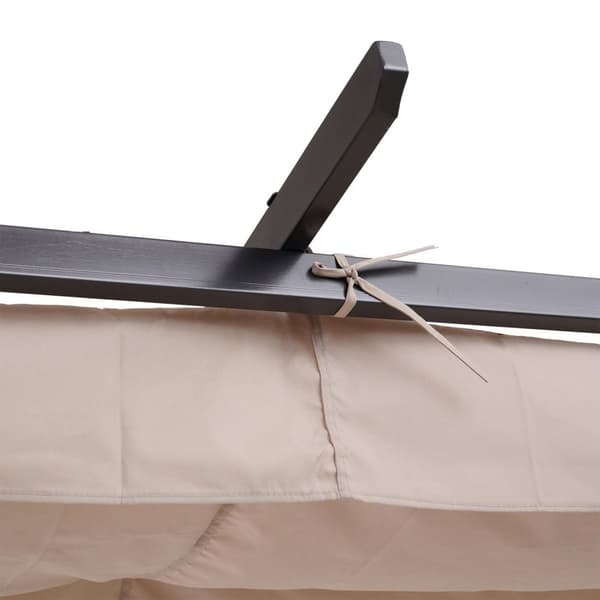 Rootz Cabriolet Pavillon - Sort, Beige - Metal, Polyester - 118,11 cm x 118,11 cm x 90,55 cm
