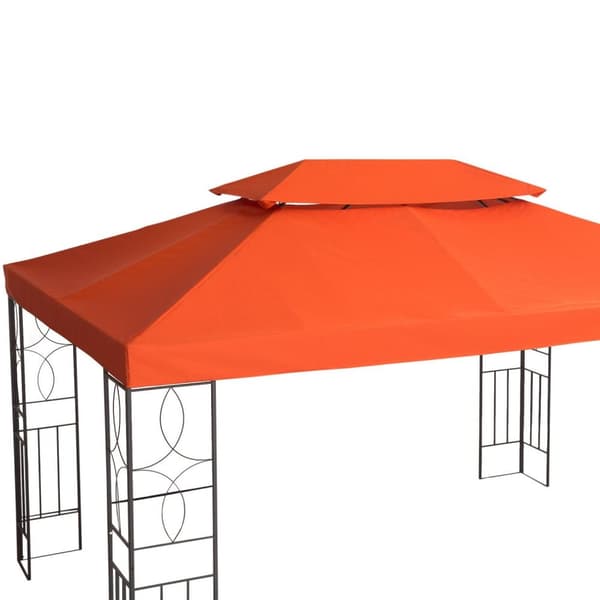 Rootzin vaihtokatto metallipuutarhapaviljonkiin - Terra - Polyesteri - 118,11 cm x 157,48 cm x cm