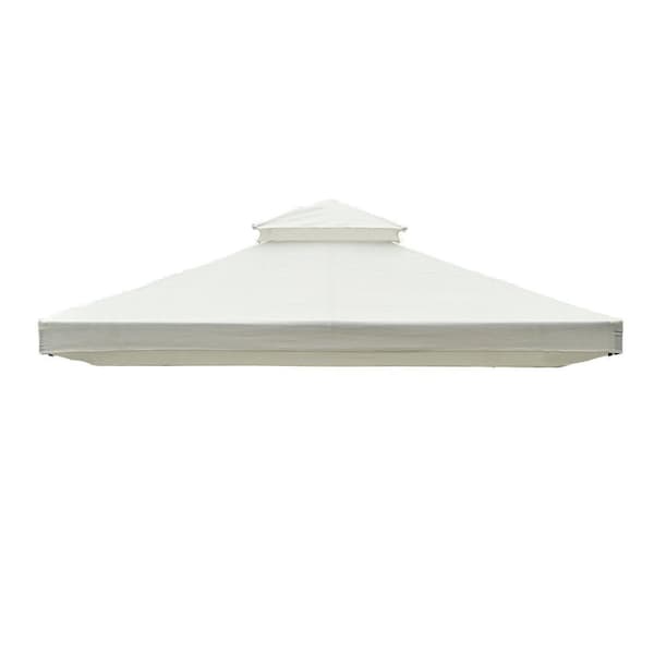 Rootzin vaihtokatto metallipuutarhahuvimajaan - Kermanvärinen - Polyesteri - 118,11 cm x 157,48 cm x cm