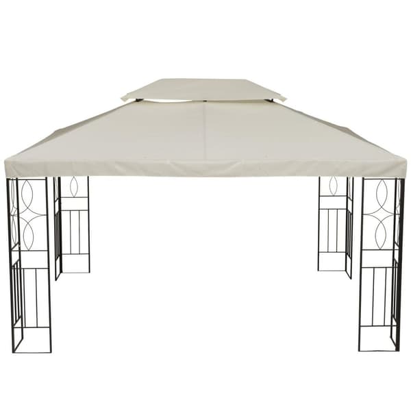 Rootzin vaihtokatto metallipuutarhahuvimajaan - Kermanvärinen - Polyesteri - 118,11 cm x 157,48 cm x cm