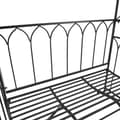 Miniatyrbild 6 av 9: Rootz Rose Bench - Arbor Bench - Philosopher's Bench - Garden Bench - Black - 115Lx50Wx203H cm