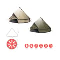 Miniatyrbillede 2 af 6: Grand Canyon Telt Indiana 8p Beige 8 Places