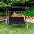Miniatyrbild 4 av 8: Aktive Garden Swing Seat 180x107x160 Cm Silver