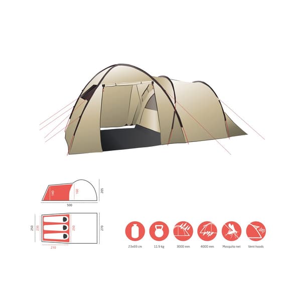 Grand Canyon Telt Atlanta 3p Beige 3 Places