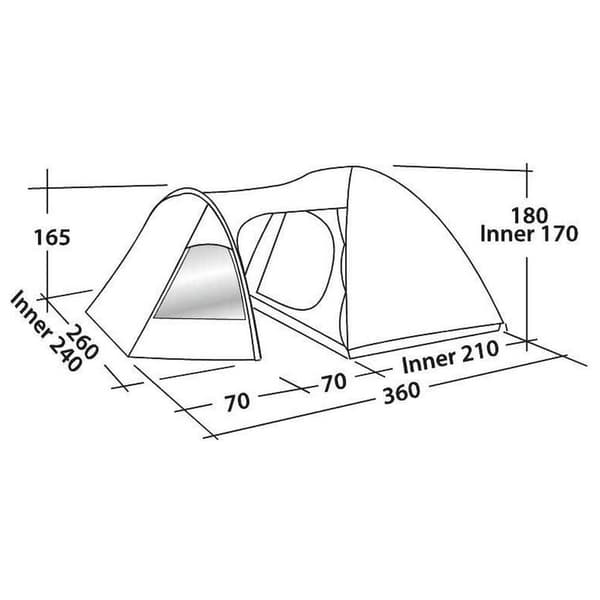 Easycamp Teltta Blazar 400 Sininen 4 Places