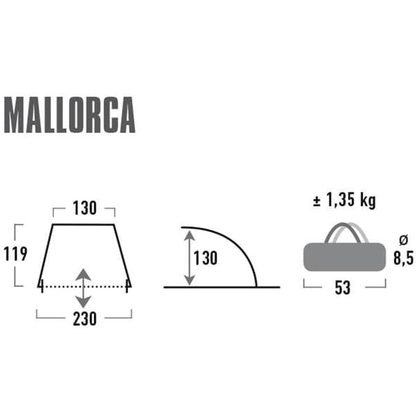 High Peak Mallorca Blue, Grey 10128