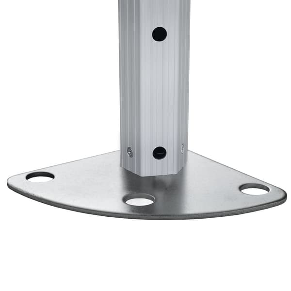 4x4m snabbtält paviljong Aluminium mörkgrå