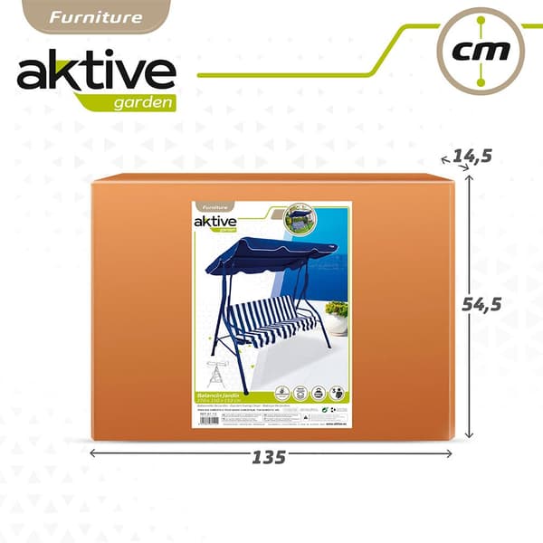 Aktive Garden Swing Seat 170x110x153 Cm Hopeinen
