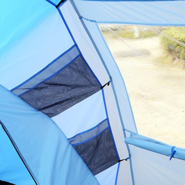 Rootz Camping Teltta - Sininen, Valkoinen - Tafti, Lasikuitu - 181,1 cm x 90,55 cm x 76,77 cm