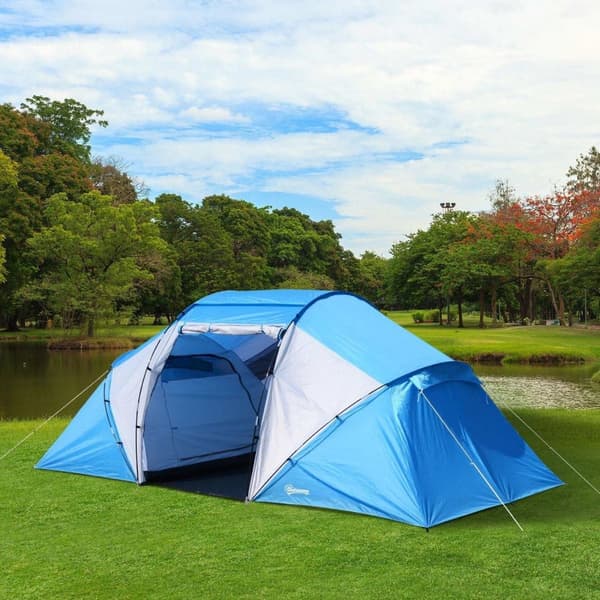 Rootz Camping Teltta - Sininen, Valkoinen - Tafti, Lasikuitu - 181,1 cm x 90,55 cm x 76,77 cm