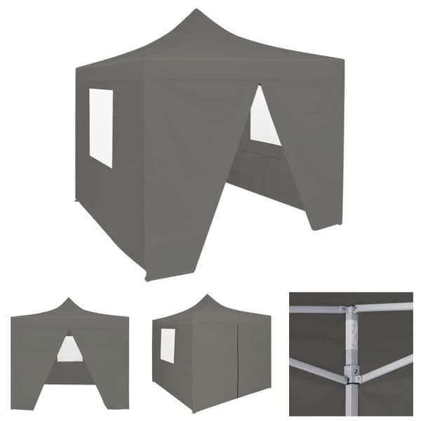 VidaXL Kokoontaittuva Juhlateltta 4 Sivusein 2x2 M Ter s Antrasiitti vidaxl-kokoontaittuva-juhlateltta-4-sivusein-2x2-m-ter-s-antrasiitti