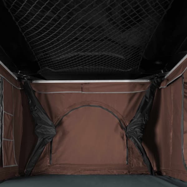 Car Roof Tent Large Tent Hard Shell Gas Assisted Pop-up Bed for 2-3 People 3000mm Waterproof Camping Ladder 5.5cm Mattress Anti-Condensation