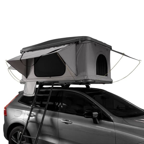 Car Roof Tent Large Tent Hard Shell Gas Assisted Pop-up Bed for 2-3 People 3000mm Waterproof Camping Ladder 5.5cm Mattress Anti-Condensation